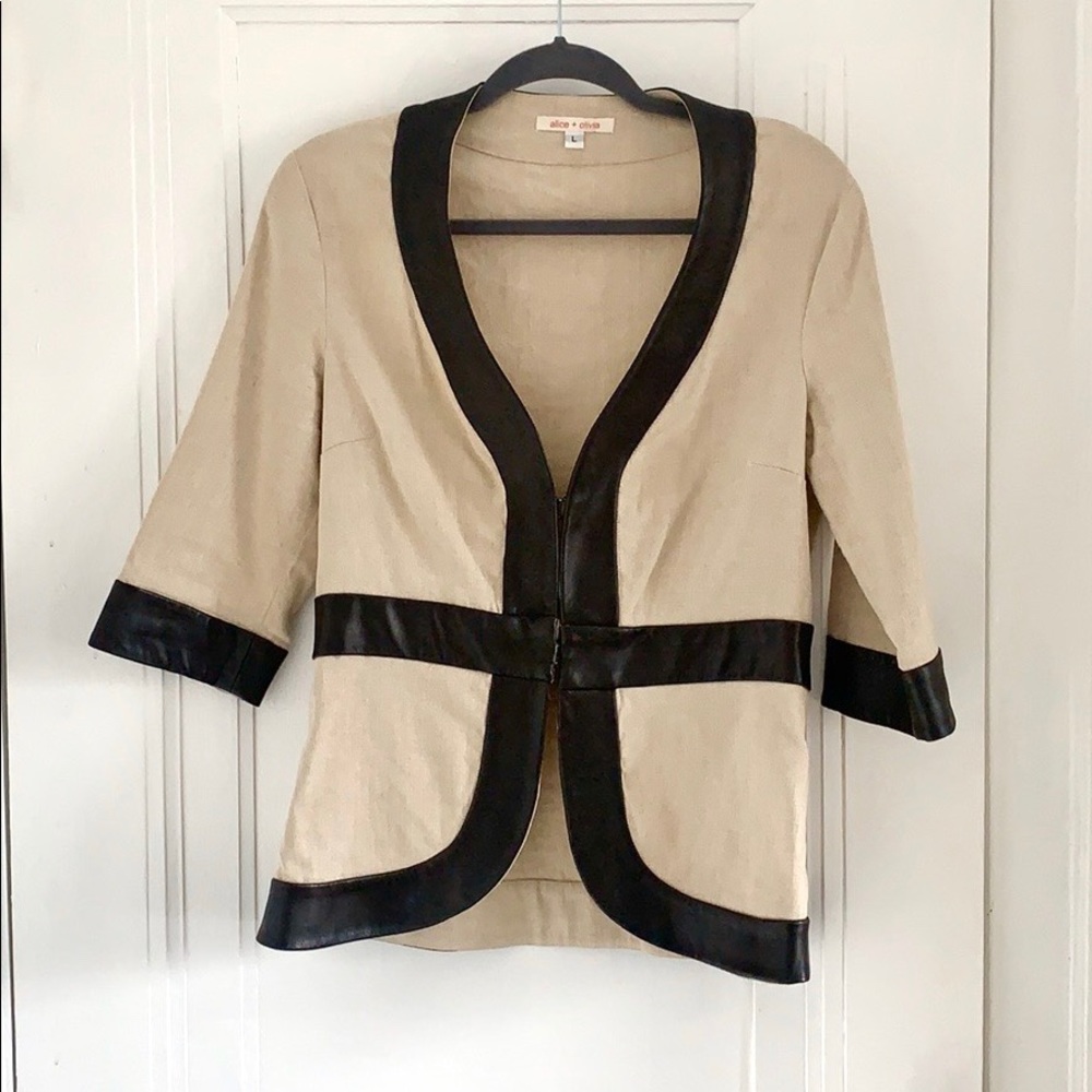 Alice & Olivia Linen Jacket